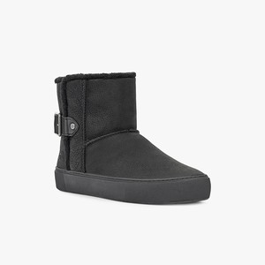 Ugg Aika Läder Gymnastikskor Dam Svarta (584967STW)